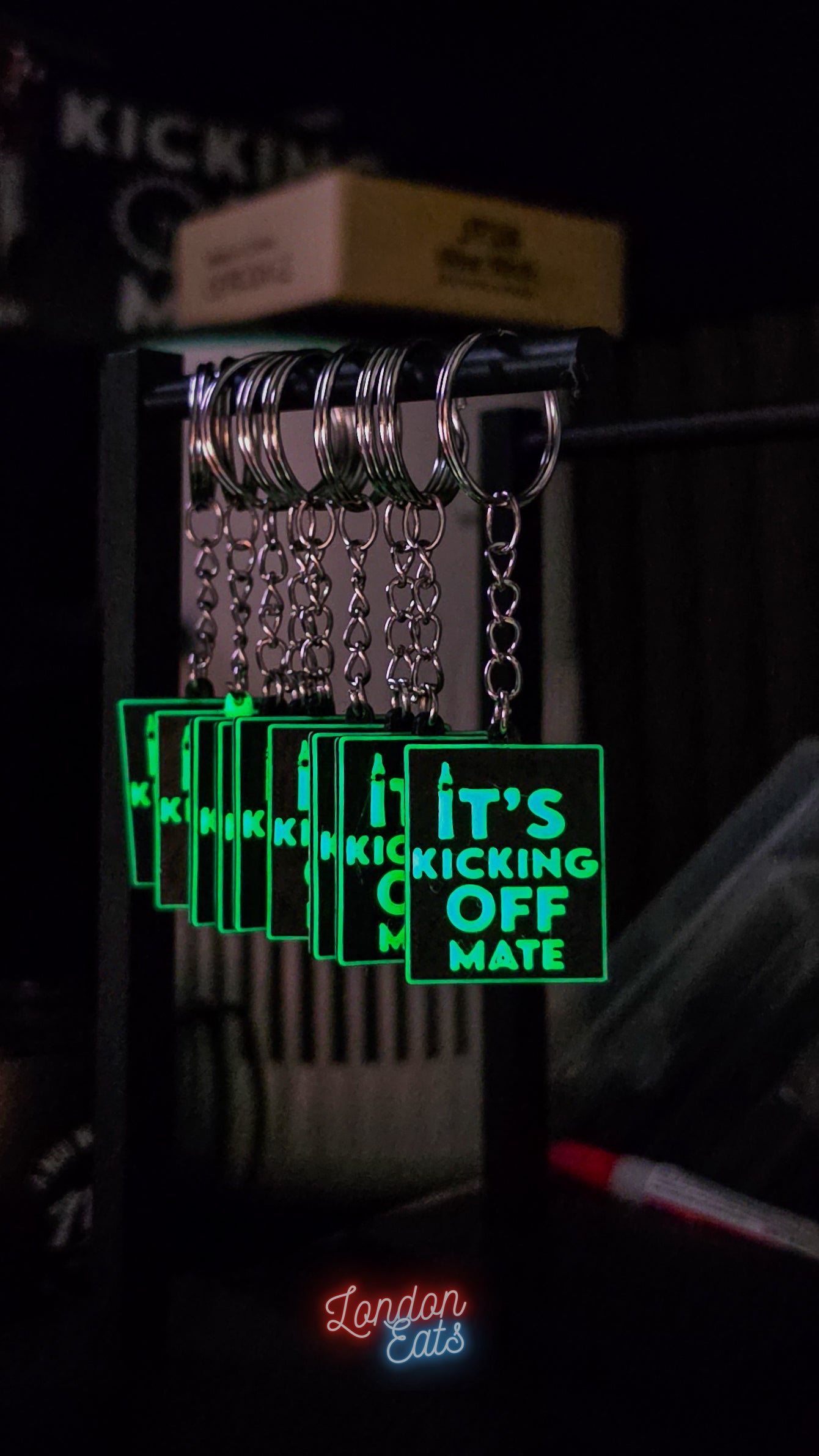 It's Kicking Off Mate Keychain