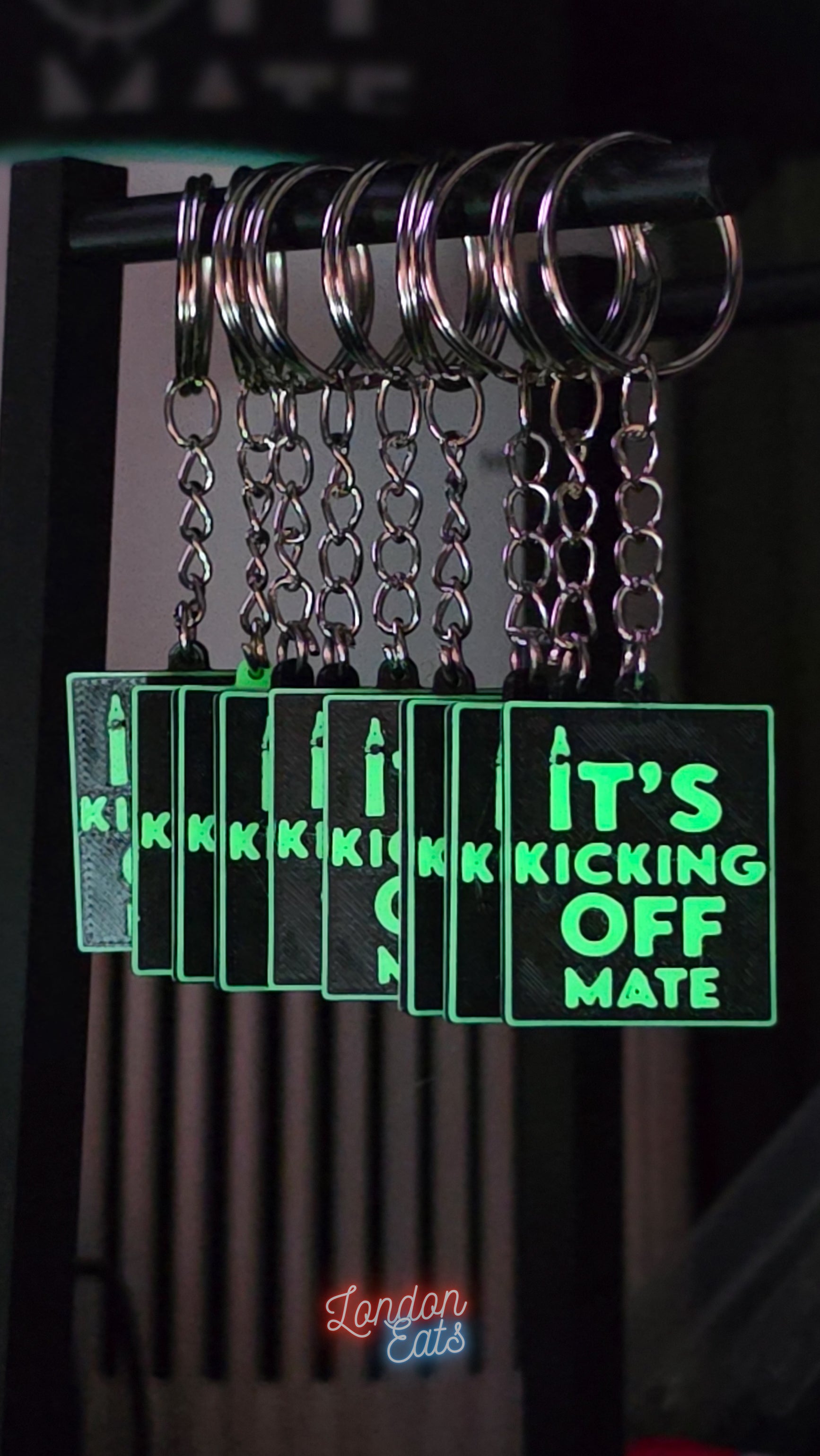 It's Kicking Off Mate Keychain