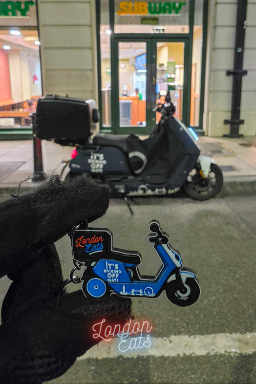 London Eats Delivery Scooter Keychain
