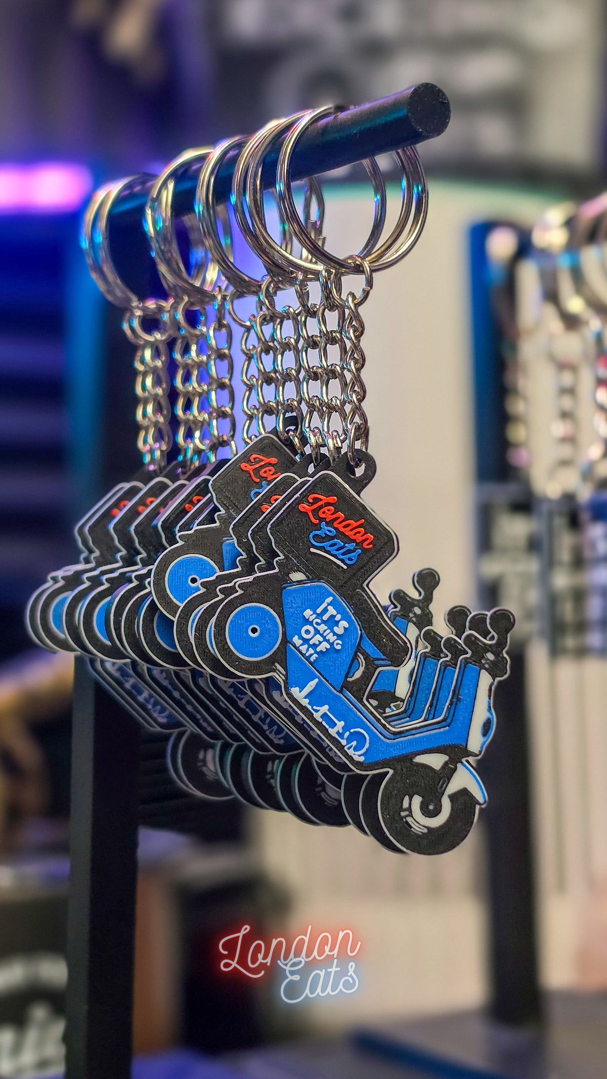 London Eats Delivery Scooter Keychain