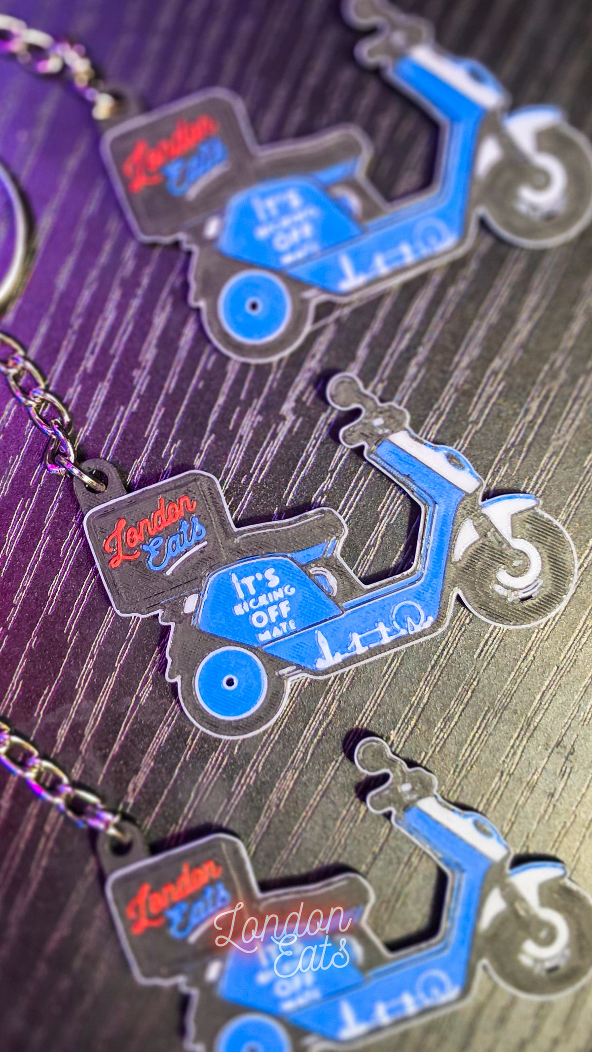 London Eats Delivery Scooter Keychain