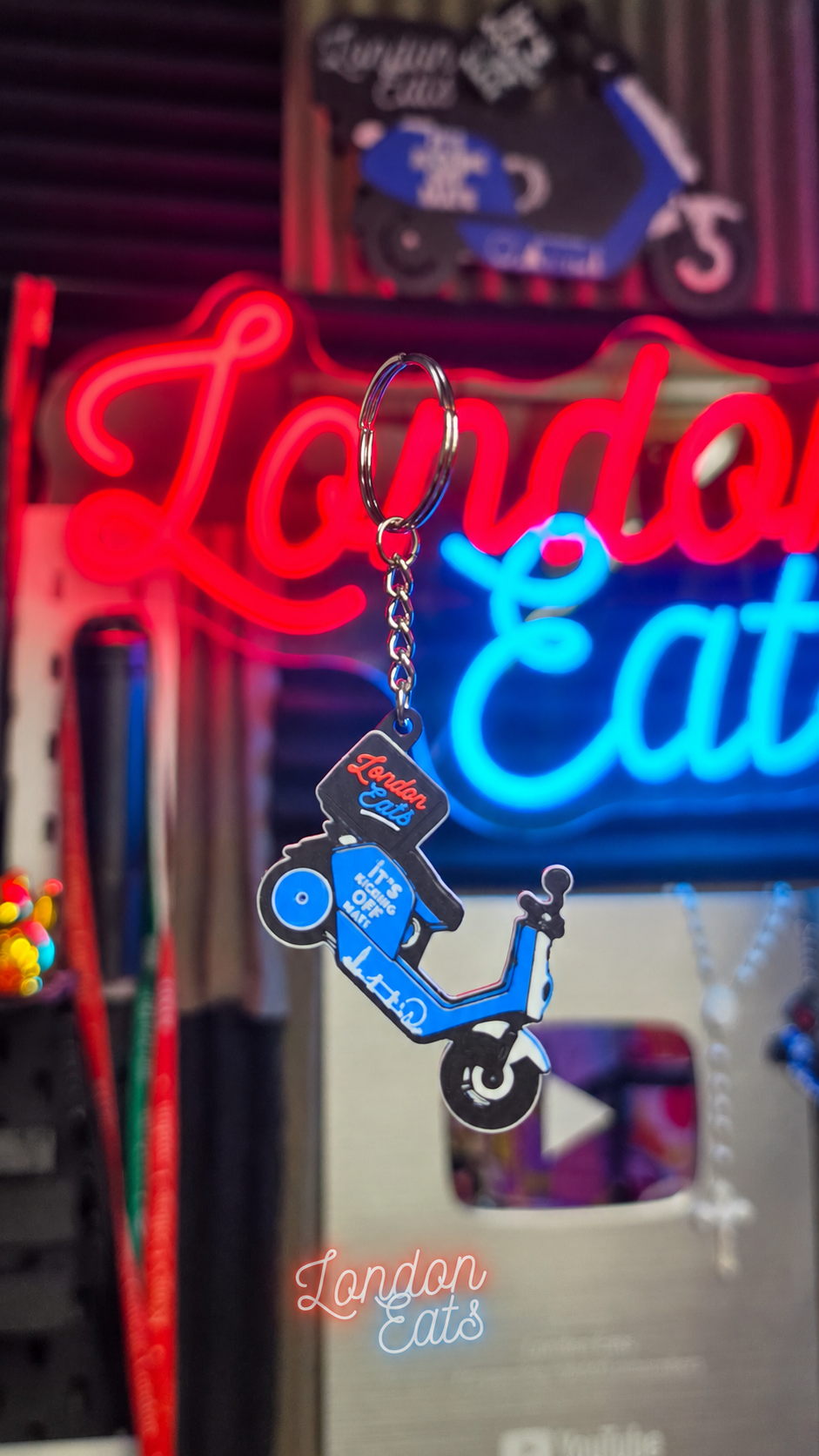 London Eats Delivery Scooter Keychain