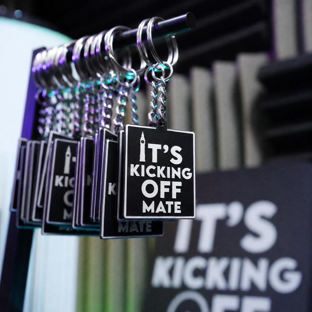 It's Kicking Off Mate Keychain